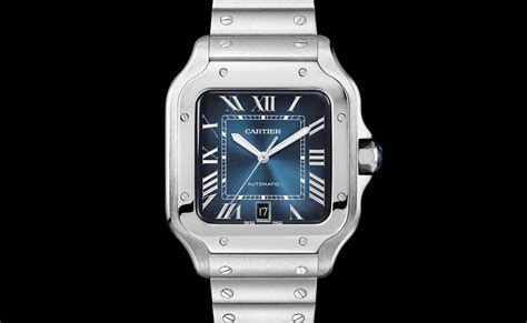 cartier watch blue dial